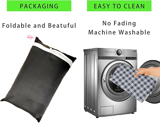2 Pack Dog Playpen Cover and Bottom Pad Fits for 36 Inch 4 Panels Pet Playpen, Dog Crate Pad Puppy Play Pen Cover, Hoop and Loop Design (Note: Playpen Not Included) BlueCheck