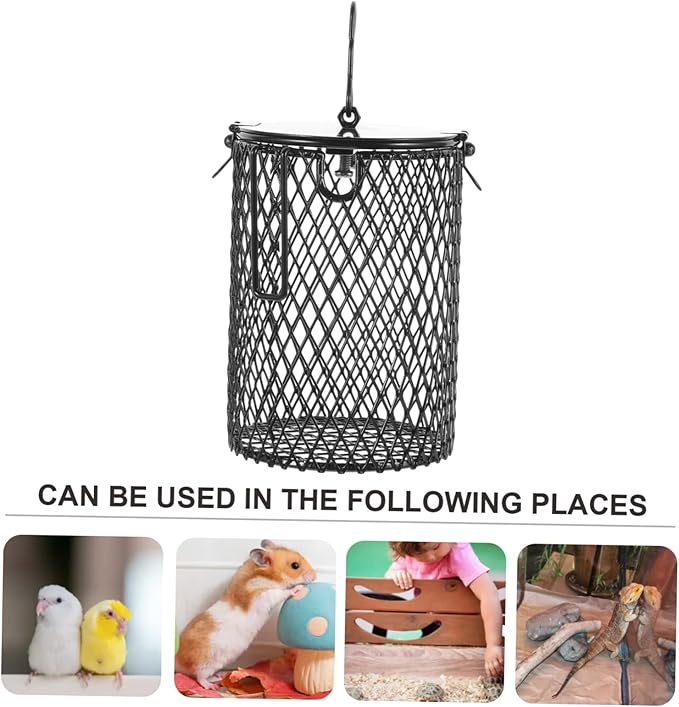 UPKOCH Craft Lamp Mesh Cover for Reptile Heating Light Protective Lampshade for Reptile Crawler Living Box Easy to Install Box Lamp Cover for Safe Heating