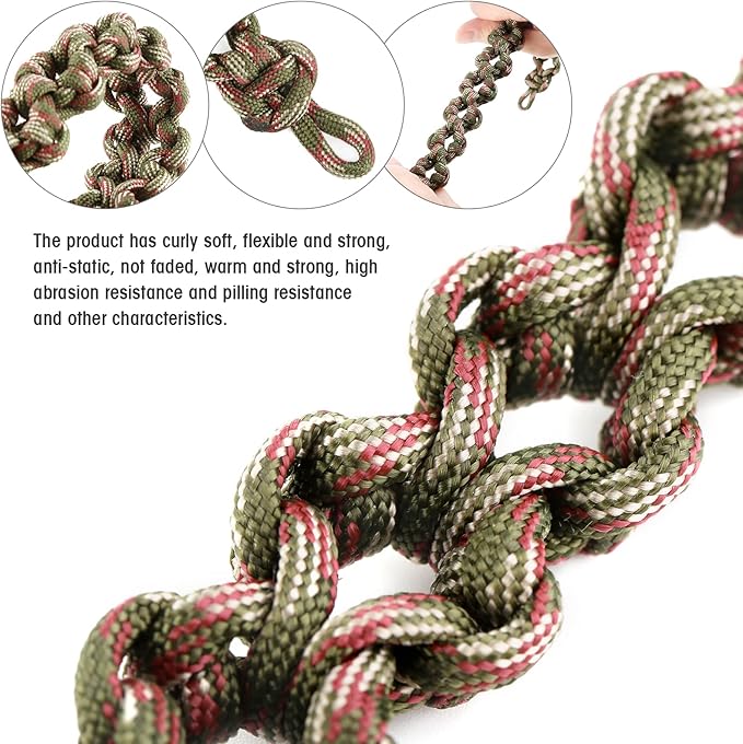 2 Pcs Reptile Vines for Climbing Bendable Jungle Vines Made of Handmade Umbrella Cord Weaving Rope Decor with 3 Suction Cup Accessories for Chameleon Crab Lizards Snakes Gecko Frog Hermit Crab