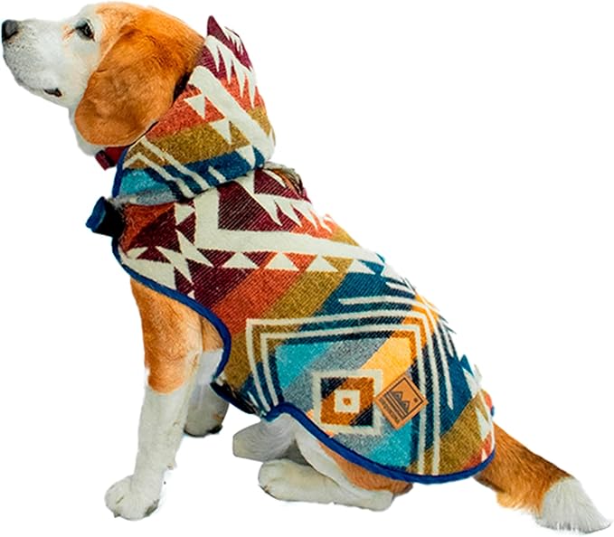 Dog Clothes Medium Sized - Hand Made Sweater - Dog Poncho - Knitted by Artisans in The Heart of The Mountains of Ecuador - Winter Hoddie Outfit - Pet Costume