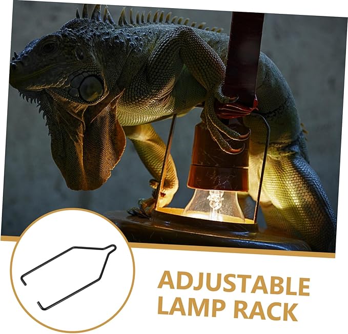 VILLCASE Reptile Lamp Stand Stable Base Height and Compatibility for Reptile Tanks and Durable Heating Lamp Rack Accessory