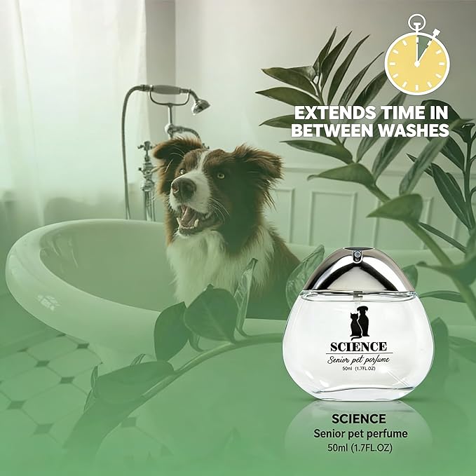 Professional Dog Perfume & Pet Cologne - Woody Forest Scent - Safe if Licked, Long Lasting Water-Based Deodorizer for Dogs & Cats - 1.7oz Glass Bottle with Gift Box