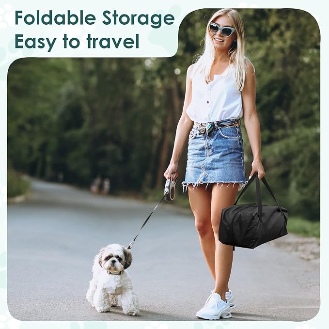 Soft Small Dog Crate - 24 inch Portable Travel Puppy Crate for Small Pets or 2 Cats, Collapsible Pet Carrier with 4 Mesh Doors, Car Kennel for Dogs with Handle for Indoor and Outdoor, Black