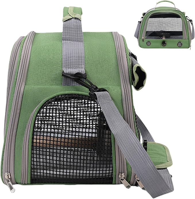 Bird Carrying Bag – Parrot Out Bag, Small Pet Shoulder Carrier, Multi-Functional Travel Bags | Convenient Safe Design for Yard Visits Moving and Outdoor Use
