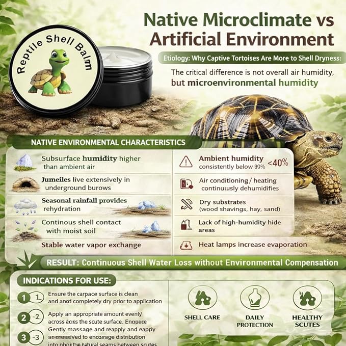 KR. LIF Tortoise Shell Conditioner & Balm 2.5 oz Turtle Shell Care Cream for Sulcata Tortoise Reptile Ointment – Non-Toxic Moisturizer for Dry or Cracked Shell