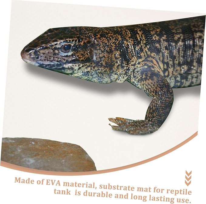 Reptile Carpet Mat Nonslip Terrarium Liner Bedding for Tortoises Bearded Dragons Lizards Snakes Leopard Geckos Reptile Substrate Carpet for Safe Comfortable Habitat