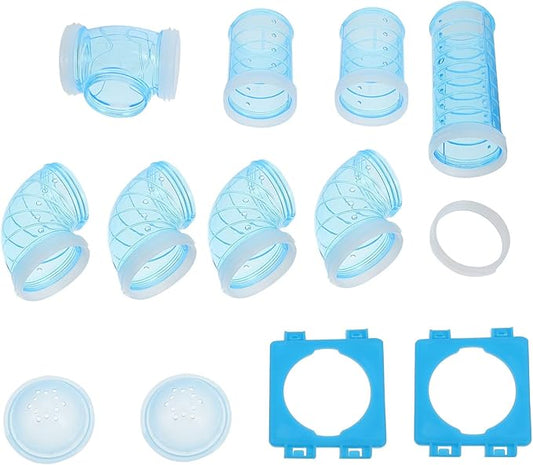 DIY Hamster Tunnels and Tubes: Transparent Hamster Cage Adventure External Playground DIY Connection Tunnel Track Toys for Small Animals