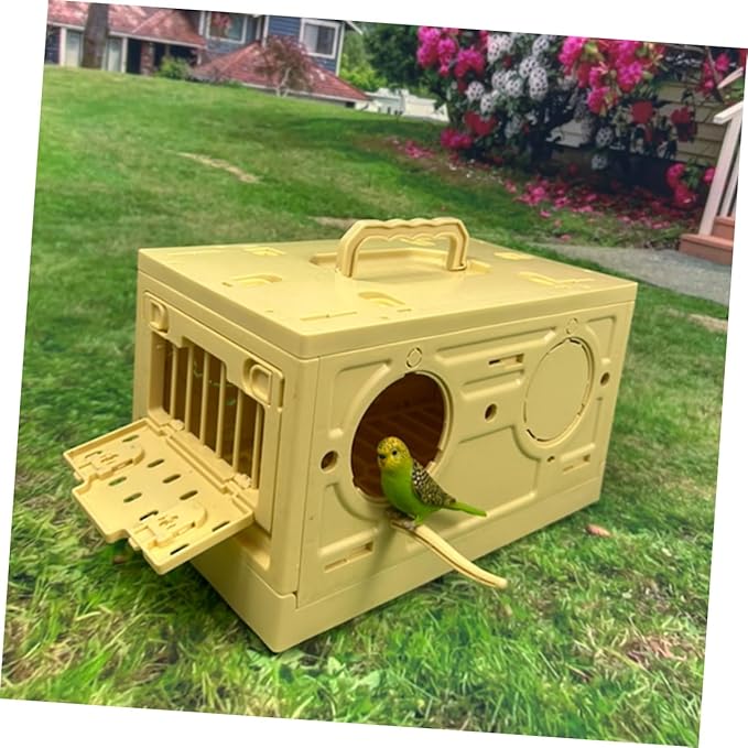 Portable Folding Bird Cage for Animals Lightweight Travel Carrier for Pigeons and Birds Easy to Assemble and Transport Plastic Design