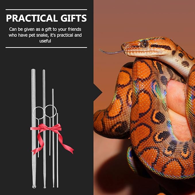 balacoo Crawling Supplies Snake Gender Detector Reptile Accessories Durable Metal Snake Tool