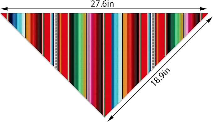 Cinco de Mayo Dog Bandana Mexican Fiesta Triangle Dog Scarf Adjustable Accessories for Small Medium Dogs Cats Pets