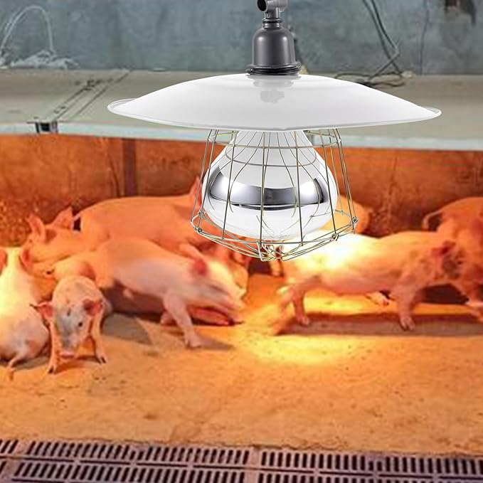 Milisten Brooding Heat Preservation Lamp Heating Poultry and Livestock Safe and Efficient Heat Source for Chicks Pregnant Animals and Newborns