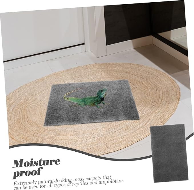 MERRYHAPY 2pcs Reptile Bedding Absorbent Pad Heat Preserving Reptile Tank Accessories