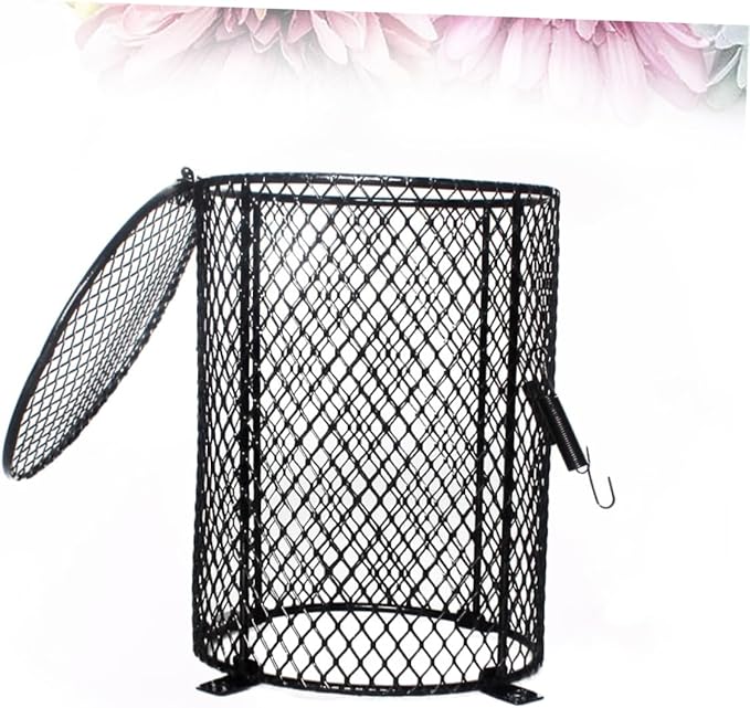 Reptile Scalding Lamp Shade Round Pet Lampshade for Heating for Reptile Habitat Compatible with Bulbs Durable Flexible Design