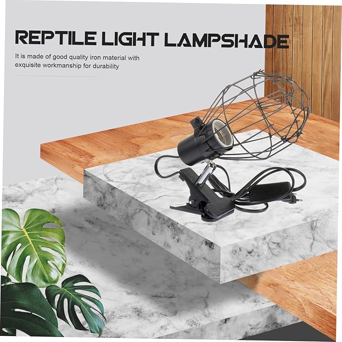 YARNOW 1pc Ceramic Reptile Basking Light Lampshade Scald Cover for Turtles Lizards Snakes and Frogs Us