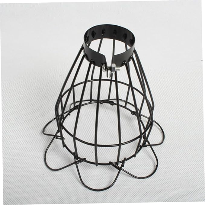 Ciieeo Reptile Heating Lamp Lampshade Anti-Scald Mesh Cover Dome Shaped Bulb Shade for Terrarium Lighting Temperature Resistant Ceramic Heat Protection for Reptile Habitat