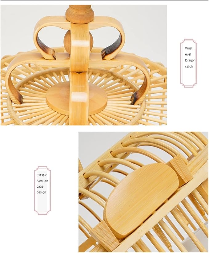 The Birdcage Thrush Bird Cage Blue Bird Cage Bird Carrier Full Set of Bird Cage Handmade Portable Hook to Carry Small Bird Cage Parakeet Cage