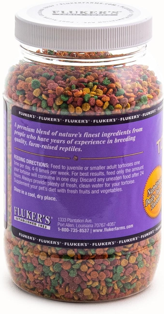 Fluker's Premium Tortoise Diet Small Pellet Food, 7 oz