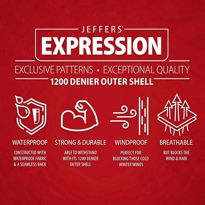 Jeffers Expression 1200 Denier Standard Neck Turnout Blanket for Horses, 69"- Water Proof, Breathable, 240 gram Polyfill for Medium Weight Warmth, Winter Protection for Stall, Barn – Bloomin' Toolin