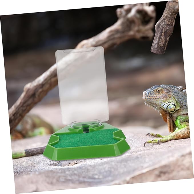 1pcs Reptile Feeding Box Water Drowning Hydration Tool for Lizards Turtles and Geckos Compact Multi-Functional Design for Terrarium Use