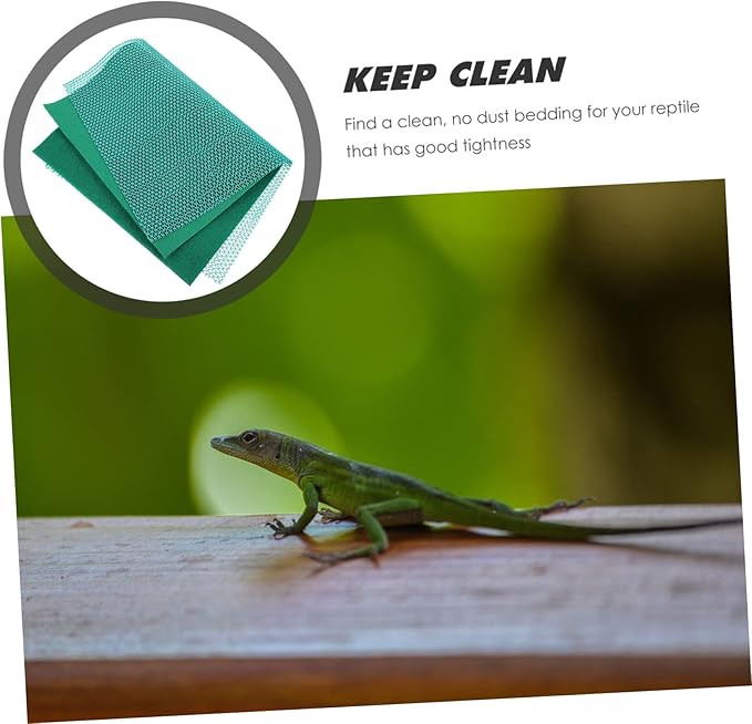 ORFOFE 1 Set Premium Reptile Carpet Bedding for Tortoise Lizard Washable Substrate Mat for Terrarium Soft Cushion for Reptile Habitat for Snakes Geckos and Climbing Pets