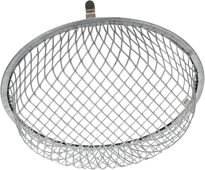 Housoutil Grille Chicken Heater Reptile Heat Lamp Reptile Heater Guard Dome Light Bulb Lampshade Protector Lampshade Shell s White Container Stainless Steel Crawl