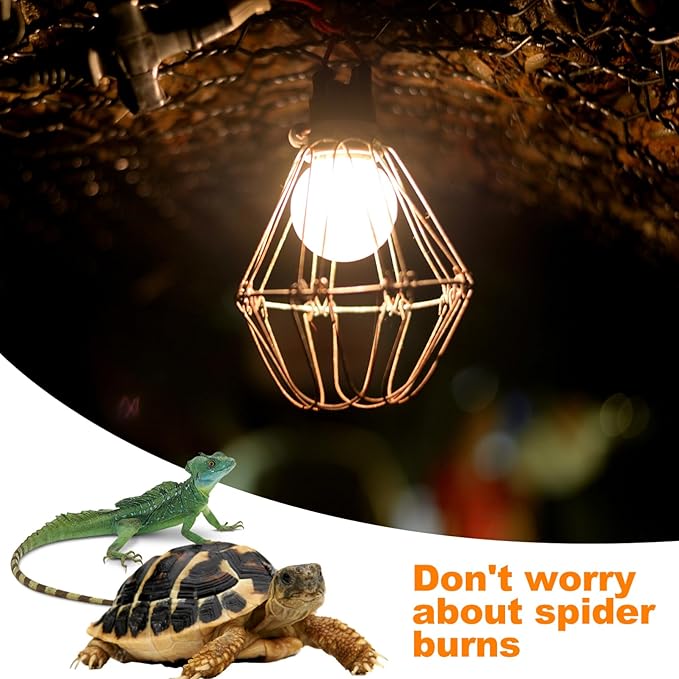 Luxshiny 1pc Scald- Reptile Lamp Shade Art Cover for Pet Boxes Easy to Install and Remove for Reptile Lighting