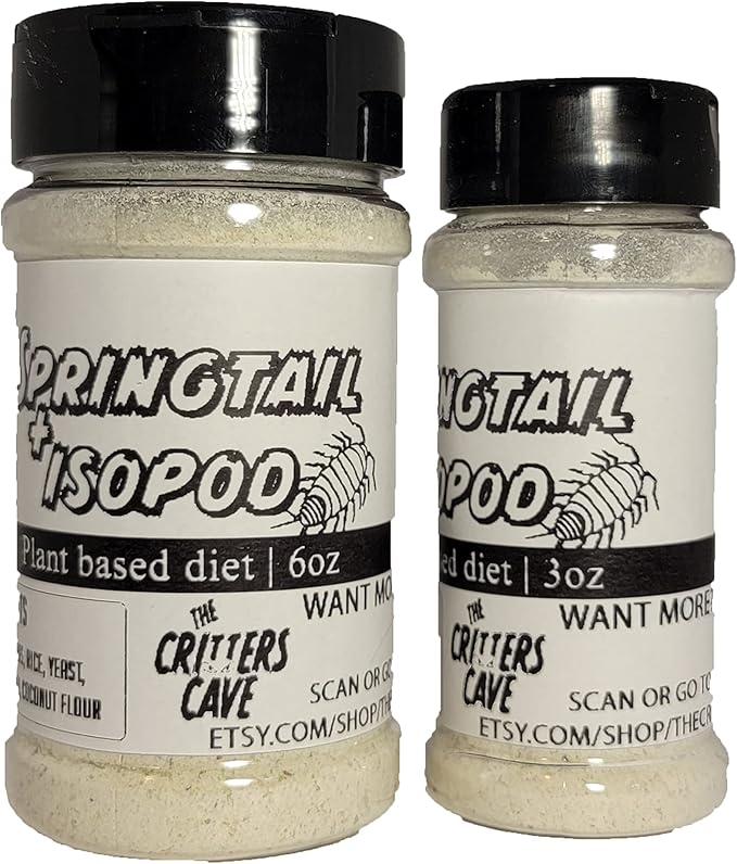 Springtail And Isopod Food | Net wt. 6oz and 3oz | The Critters Cave (6oz)