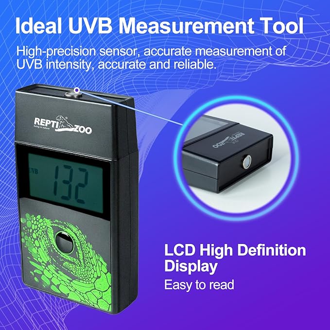 REPTI ZOO UVB Index Meter Handheld Reptile Lamp UVB Detector