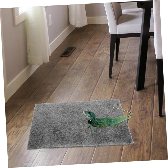 POPETPOP 2pcs Reptile Carpet Reptiles Reptile Mat Spider Sphagnum Turtle Tank Accessories Snake Reptile Terrarium Reptile Liner Leopard Rug Tortoise Supplies Enclosure Polyester