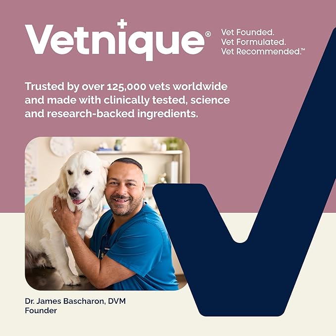 Vetnique Oticbliss Advanced Strength Dog Ear Infection Treatment Flush, Antiseptic Cat & Dog Ear Cleaner Solution Medicated with Chlorhexidine & Ketoconazole Helps with Ear Yeast (12oz Flush)