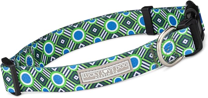 Lucky Love Dog - Adjustable Dog Collar with Easy Click Buckle for Large Ones, Durable, & Comfortable for Male & Female Dogs, Pet Collar for Puppies & Adult Dogs - Leo, Large