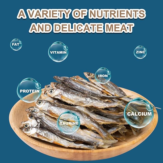 Dried River Fish Minnows - High Protein Natural Food for Turtles, Bearded Dragons, Tropical Fish, Amphibians & Cats (5.5oz)