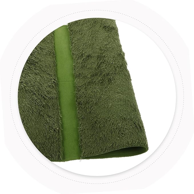 Abaodam Reptile Carpet Mat Imitation Grass Liner for Terrarium Moisture Retaining Bedding for Tortoises and Amphibians Easy to Clean