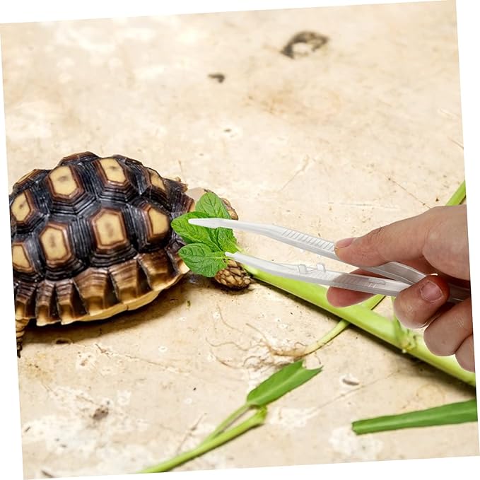 Abaodam 2Pcs Reptile Feeding Tweezers Night Glow Clips for Snakes Lizards Turtles Flexible Scorpion Feeding Tool for Easy Reptile Care and Night Use