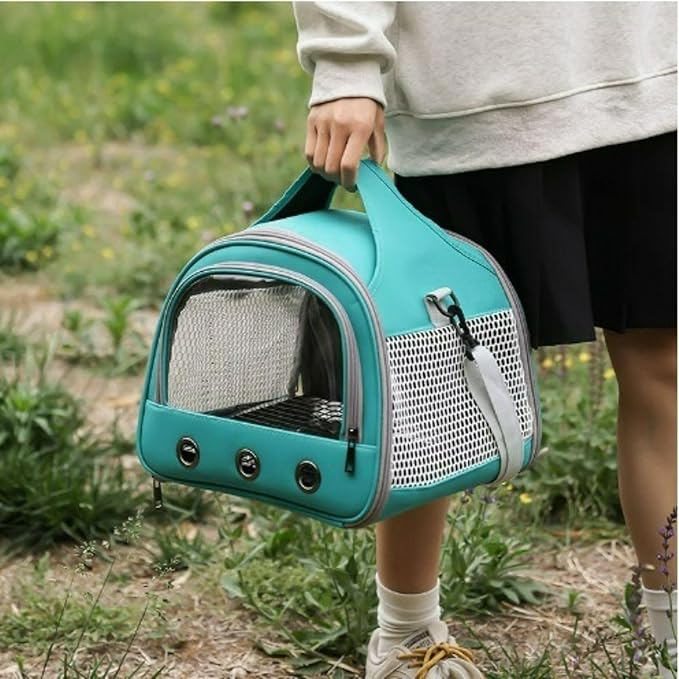 Bird Carrier;wildbird Carrier;Wild Bird Carrier;Bird Carrier Travel cage;Bird Travel Carrier;Bunny Carrier;Small Bird cage; (Pink Large: 30 * 25 * 26")