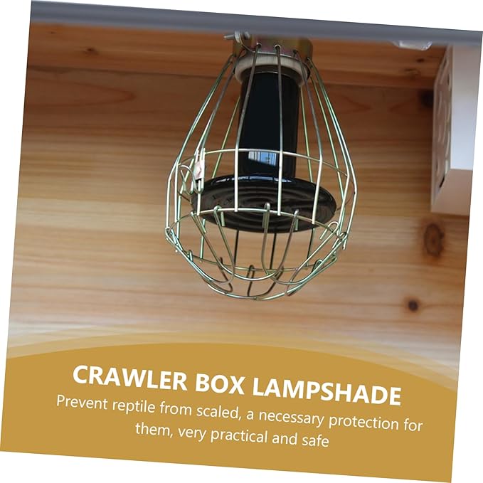 TOYANDONA Reptile Lamp Shade Bulb Guard for Pet Cages Scalding Design Durable Protection Easy Installation Compatible with Boxes Tanks Crawler Box Lampshade