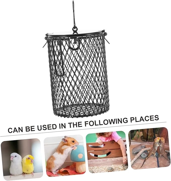 Totority Reptile Heat Lamp Cover Scalding Lampshade for Turtles Lizards and Birds Easy Installation Efficient Heat Dissipation Protective Design