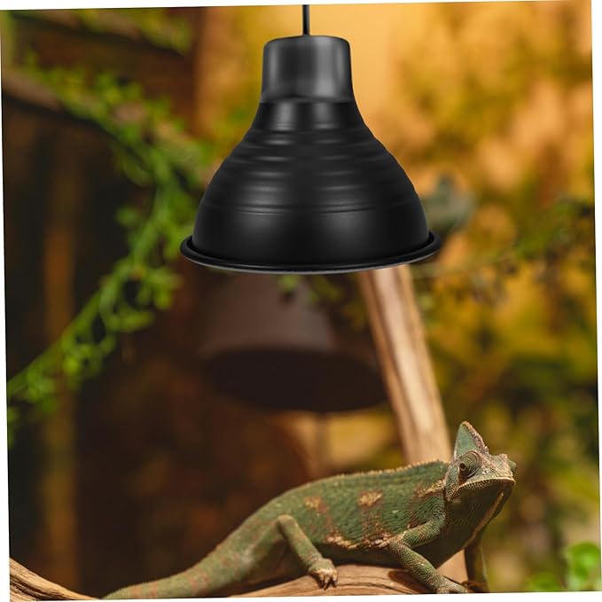 2pcs Reptile Reflector Lamp Cover for Terrariums for Lizards Snakes and Turtles Socket Easy Maintenance