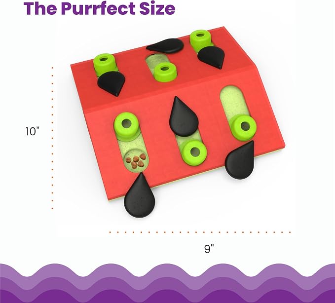 Catstages Nina Ottosson Melon Madness Puzzle & Play Cat Toy, 10.6" - Image 5