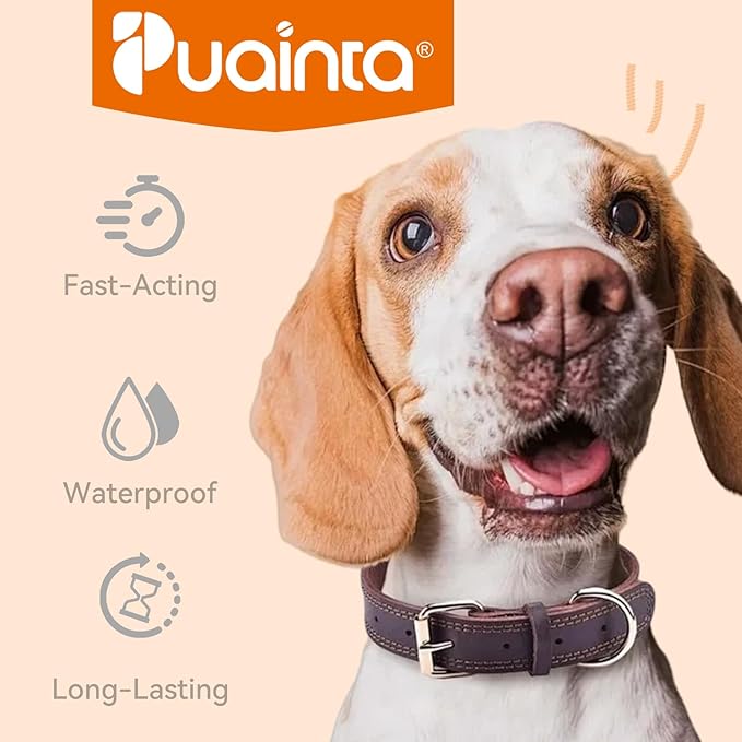 PUAINTA Addcool Plus Flea and Tick Prevention for Medium Dogs (23-44 lbs), Professional Topical Treatment, 3 Monthly Doses, Fast-Acting Waterproof Dog Flea Drops
