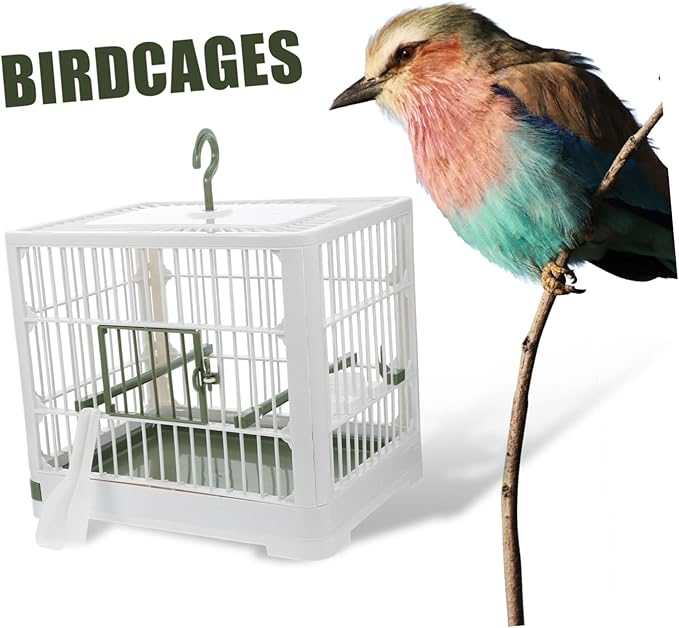 MERRYHAPY Parrot Bird Cage Portable Bird Carrier for Travel Multiuse Cage Cockatiels
