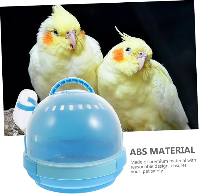 Yardwe 1set Lightweight Pet Bird Travel Cage for Small Birds and Parrots Handheld Design Portable Handle for Outdoor and Travel Use Includes Style Carrier and Galvanized Mesh Pad