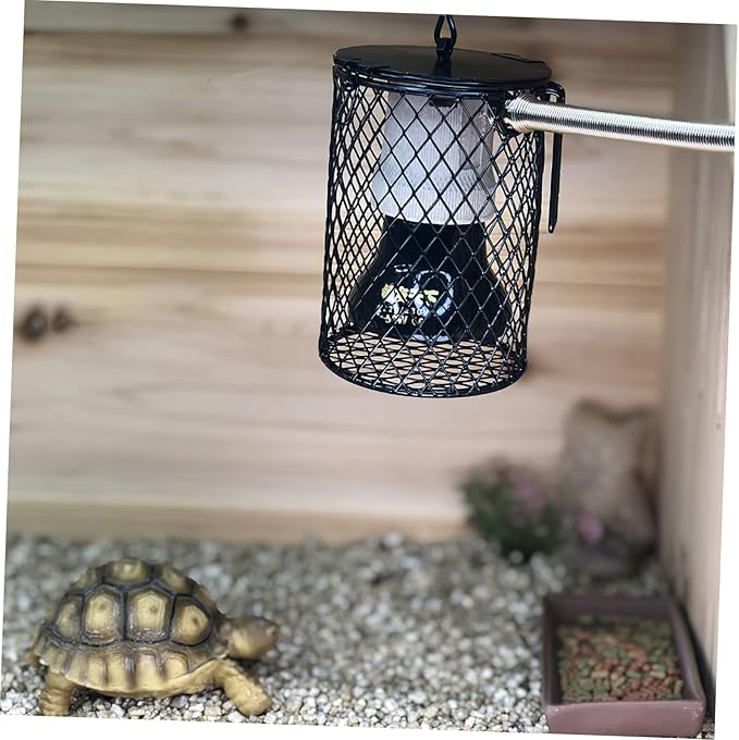2pcs Reptile Heat Lamp Cover Scald Shade for Turtles Lizards and Birds Design for Efficient Heat Dissipation and Safety