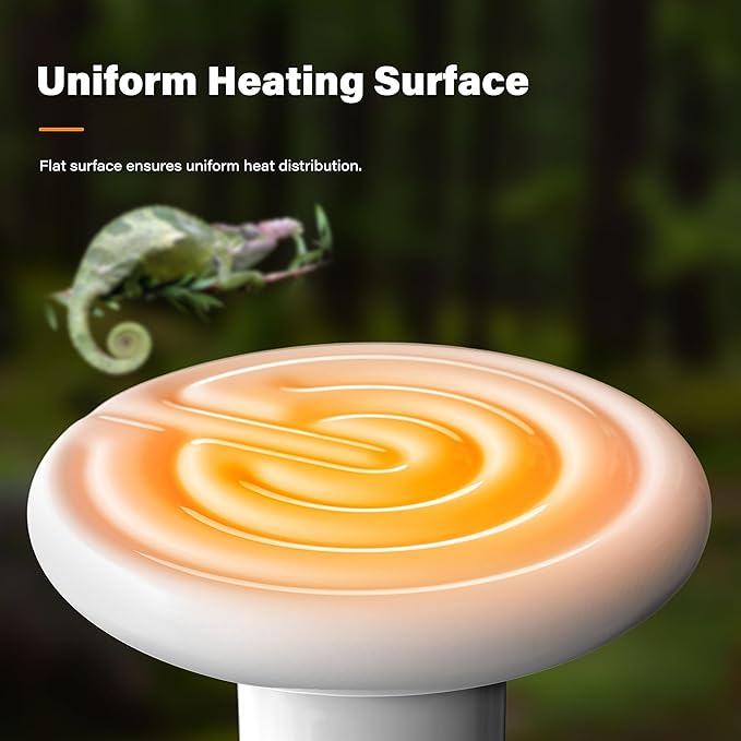 YSSOA 150W Ceramic Heat Emitter, Reptile Heat Bulbs, Ceramic Heat Lamp for Reptiles, Amphibian, Chicken, Dog, Cat, 1 Pack, White