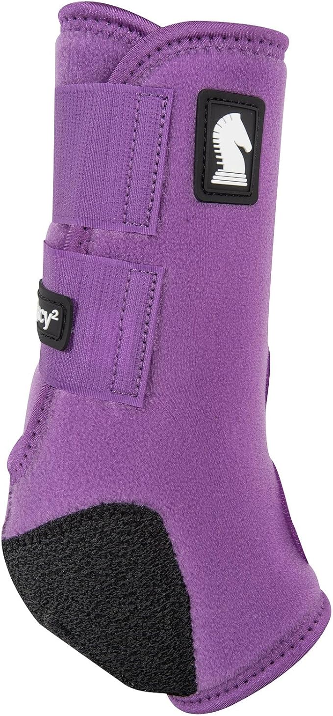 Classic Equine Legacy2 Support Boots, Front (Violet Purple, Small)