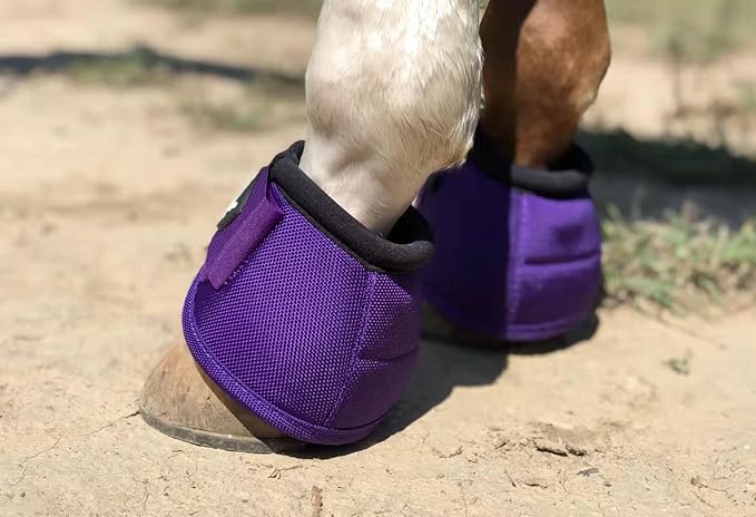 TGW RIDING 2520D Horse Bell Boots No-Turn Horse Bell Boots, Equine Ballistic Hoof Overreach Bell Boot, Pair