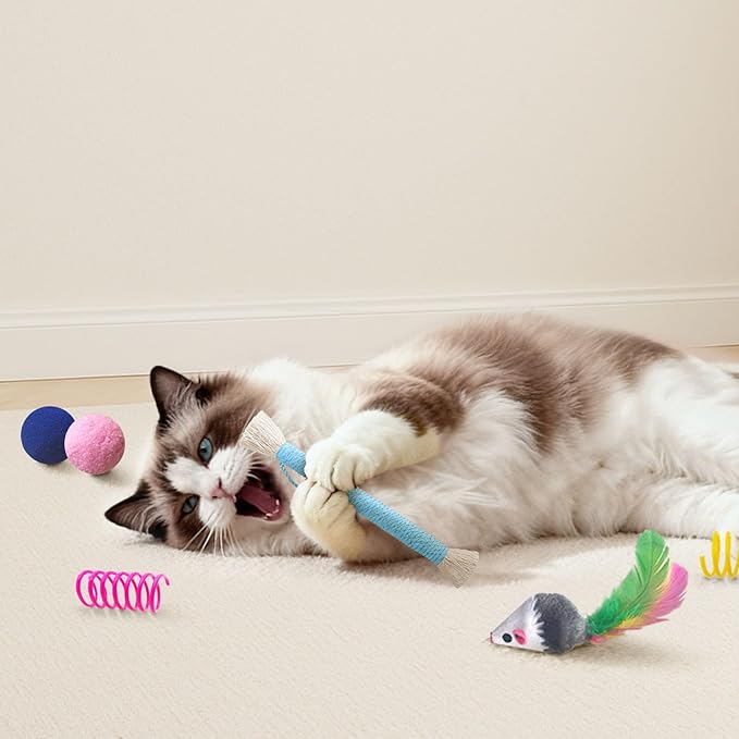 Cat Toys for Indoor Cats, 34 Pack Interactive Cat Toy Set for Kitten - Image 5