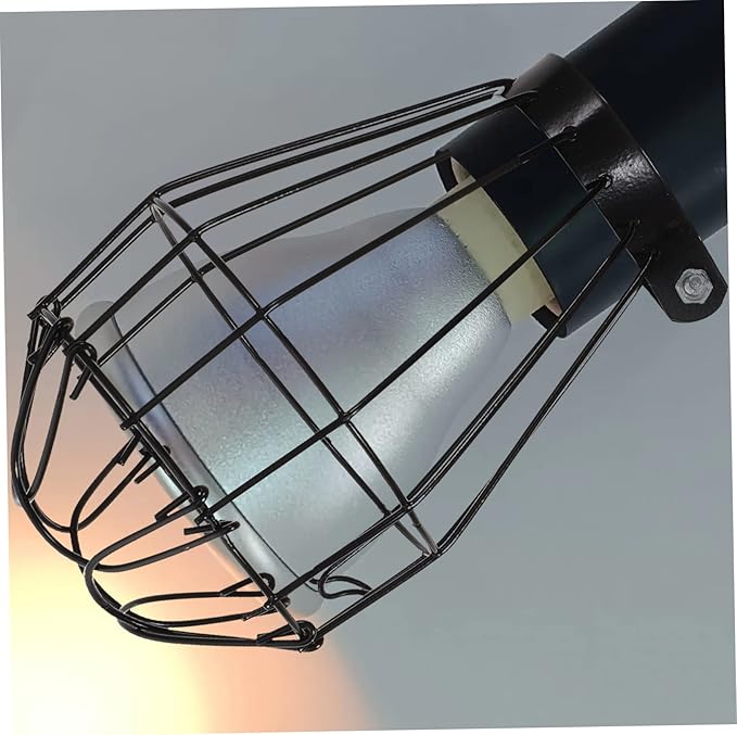 UPKOCH Reptile Scalding Lampshade Durable Mesh Cover for Heat Lamp Insulation Protects Reptiles from Burns Compatible Day Night Heating
