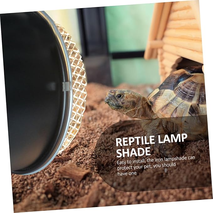 Housoutil Grille Chicken Heater Reptile Heat Lamp Reptile Heater Guard Dome Light Bulb Lampshade Protector Lampshade Shell s White Container Stainless Steel Crawl