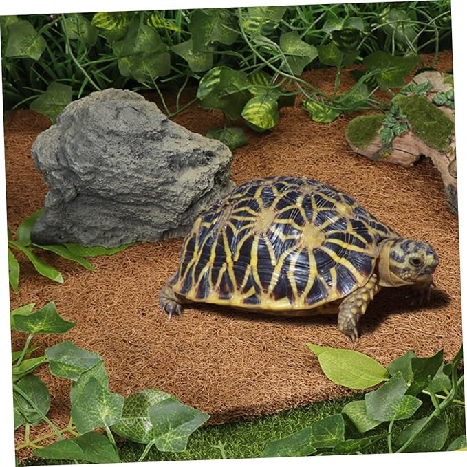 Happyyami Reptile Terrarium Carpet Mat Natural Coconut Fiber Bedding for Snakes Lizards and Tortoises Soft and Comfortable Substrate for